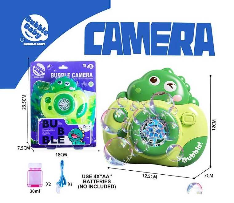 Установка з мильними бульбашками BE-008 A (72) автоматична, 2 пляшечки з мильною рідиною, на листі 