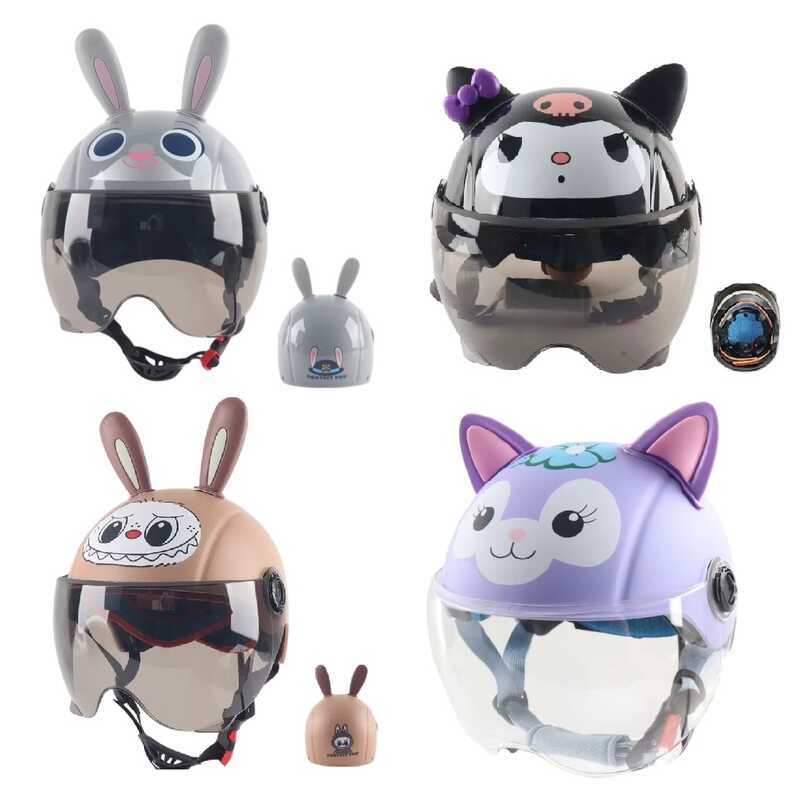 Шолом C 75895 (35) 4 види, знімний візор, регульовані застібки, світловідбивні наліпки, в пакеті, ВИДАЄТЬСЯ МІКС