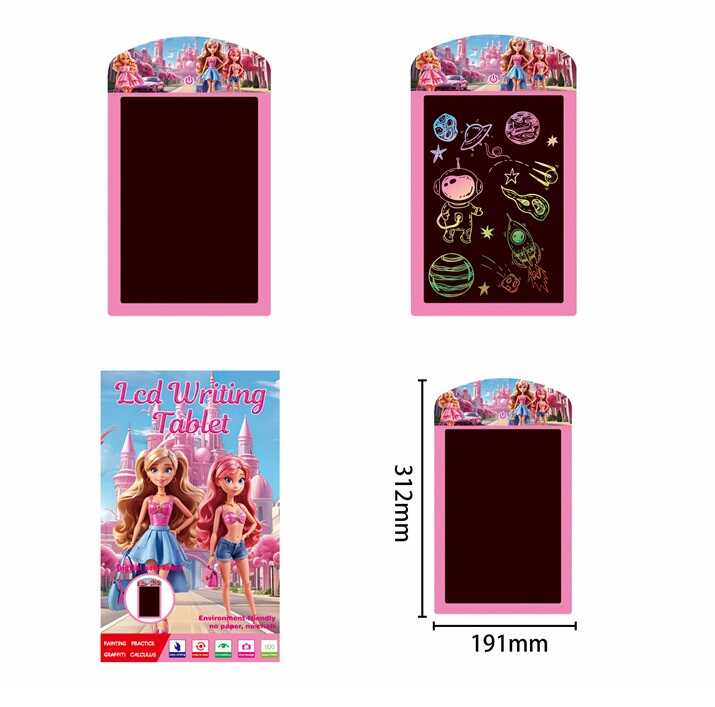 Планшет для малювання С 76251 (100) кольоровий, стилус, блокування екрана, стирання, в коробці