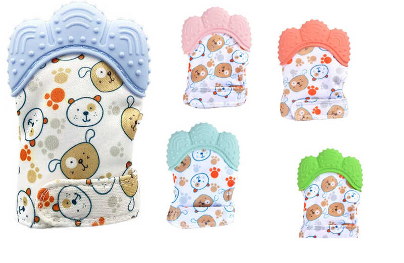 Прорізувач С 75857 (600) розмір: 7х1.5х9, у вигляді рукавички, гумовий прорізувач, шелесткі елементи, застібка - липучка, в пакеті, ВИДАЄТЬСЯ МІКС 