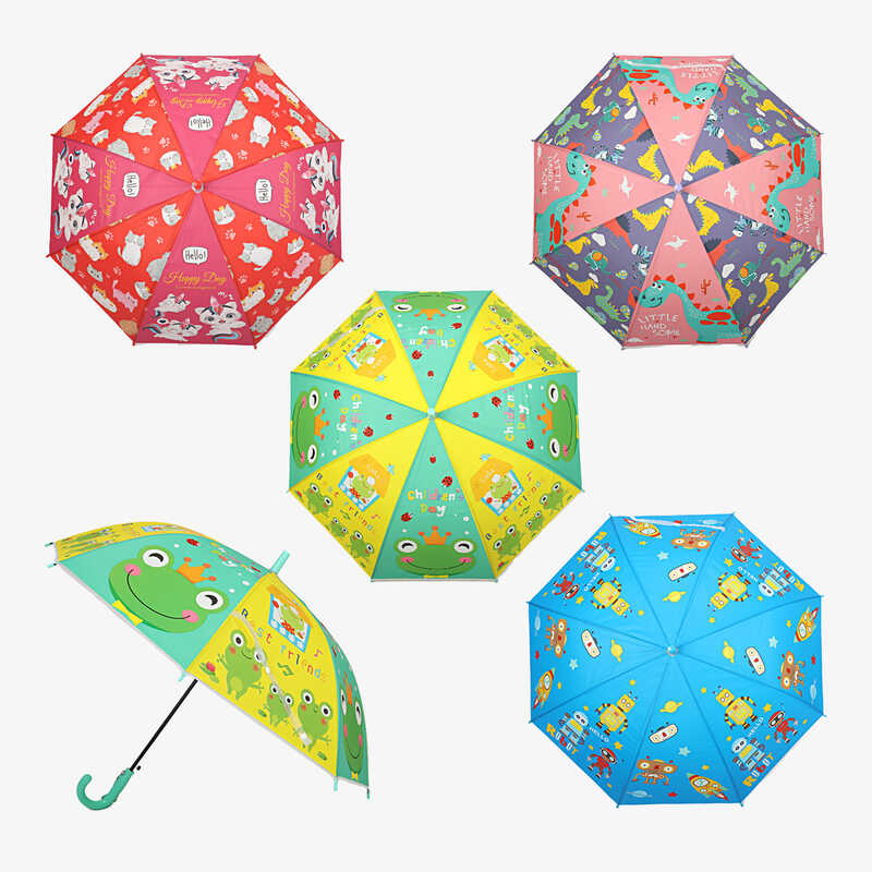 Парасолька С 76412 (60) 4 види, напівавтомат, d = 82 см, довжина 66 см, 8 спиць, свисток, в пакеті, ВИДАЄТЬСЯ МІКС ВИДІВ