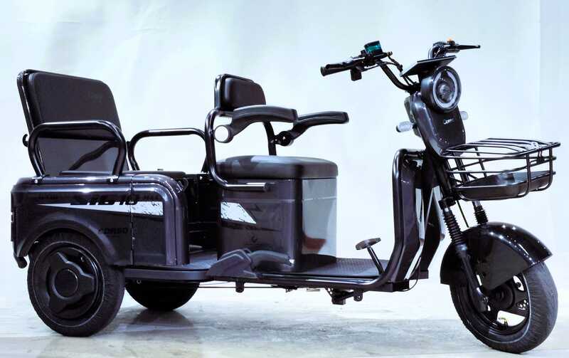 Електричний трицикл Corso «SIG-10 MAX» SM-415081 (1) + 1 ЯЩИК АКУМ двигун 1200W, акумулятор графеновий 72V/36Ah, колеса 300-10, в коробці