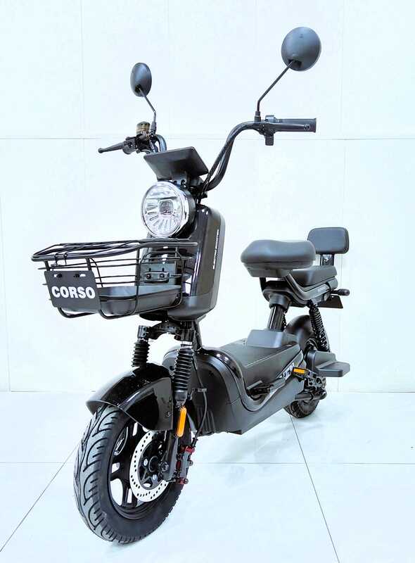 Електричний мопед Corso "Raven" RN-283324 (1) +1 ЯЩИК АКУМ., двигун 800W, акумулятор 60V/20Ah, в коробці