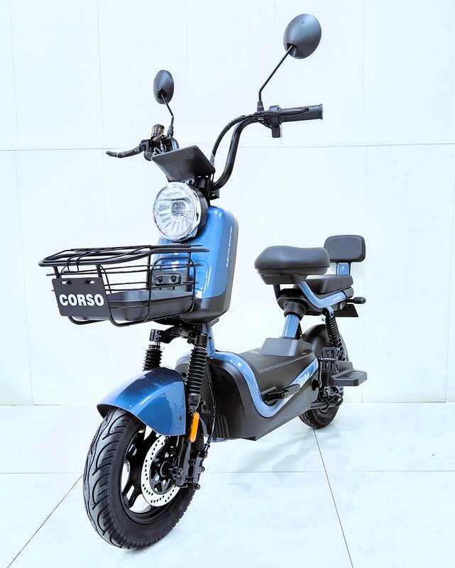 Електричний мопед Corso "Raven" RN-714482 (1) +1 ЯЩИК АКУМ., двигун 800W, акумулятор 60V/20Ah, в коробці