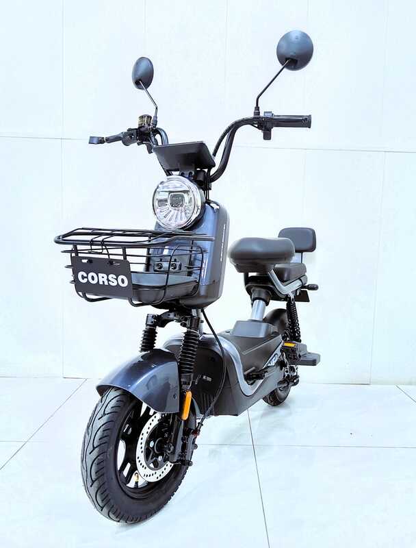 Електричний мопед Corso "Raven" RN-191075 (1) +1 ЯЩИК АКУМ., двигун 800W, акумулятор 60V/20Ah, в коробці