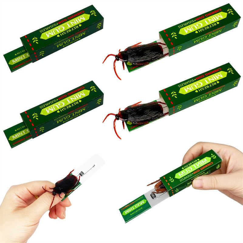 Гра антистрес С 76039 (30) ЦІНА ЗА 100 ШТУК В УПАКОВЦІ, “Жувальна гумка”, розмір: 9х2.2х2 см, механічний принцип, комаха,  в пакеті