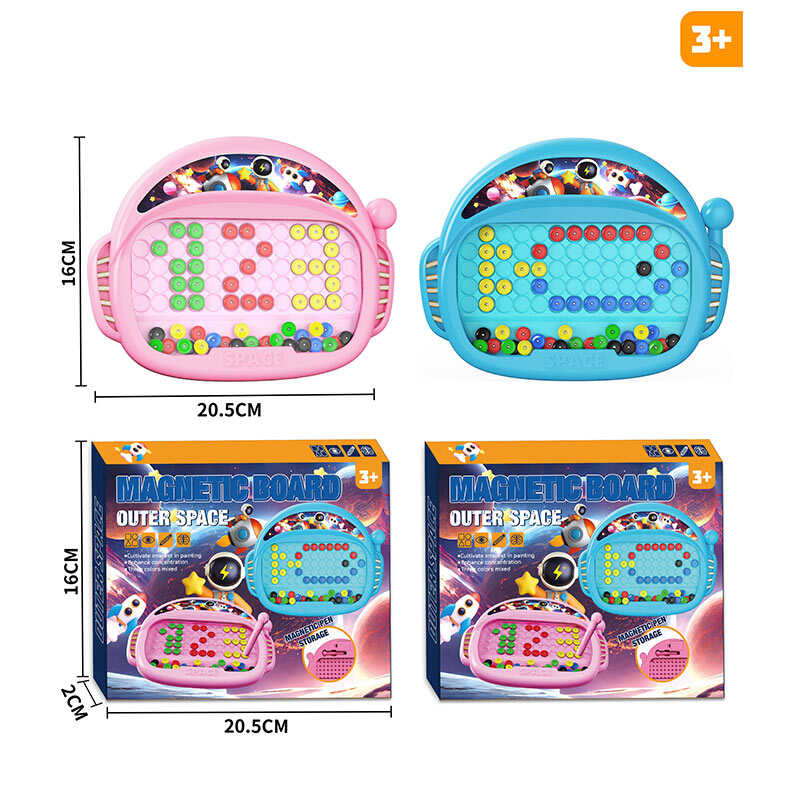 Магнітна дошка 252 -A (192/2) 2 кольори, розмір: 20.5х16 см, стилус, магнітні фішки, в коробці