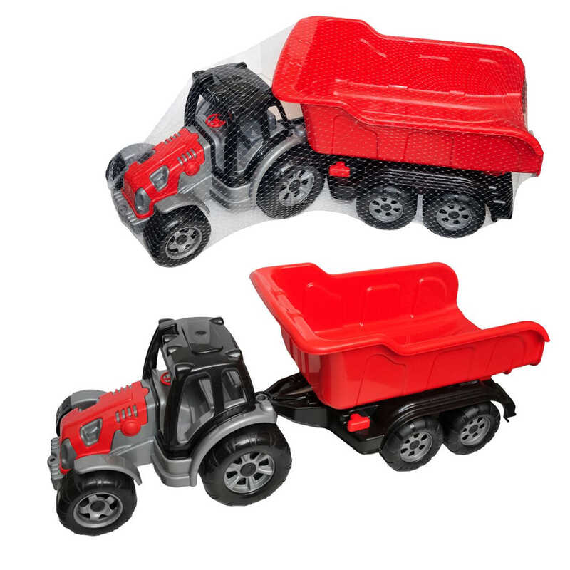 гр Трактор "МAX" 40103 (2) "Tigres", з причепом, довжина: 77см, в сітці