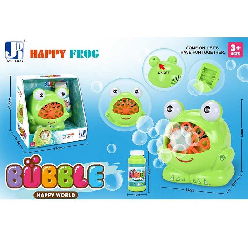 Установка з мильними бульбашками P 8818 (72/2) «Жабеня», автоматична робота, пляшка з мильним розчином, в коробці