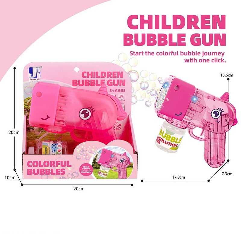 Пістолет з мильними бульбашками P 81658-1 (72/2) автоматичний, підсвічування, пляшечка з мильним розчином, в коробці