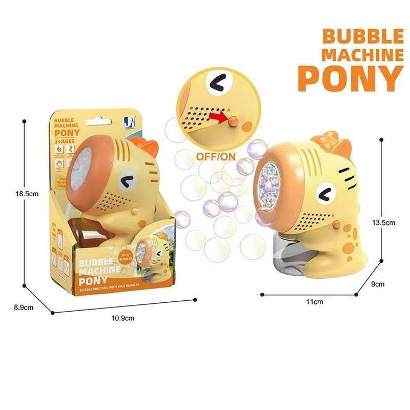 Установка з мильними бульбашками P 82348 B (96/2) «Конячка», підсвічування, автоматична робота, пляшка з мильним розчином, в коробці