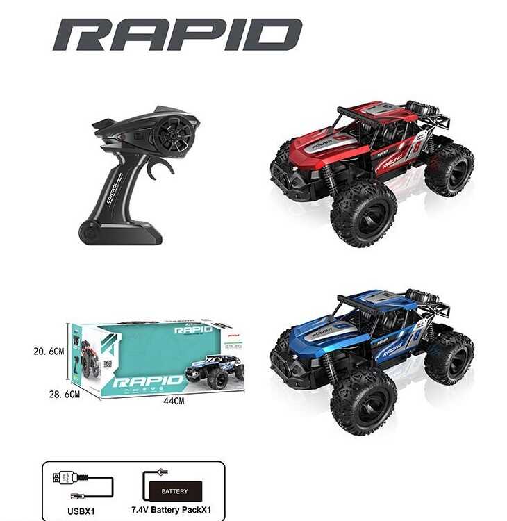 Джип на радіокеруванні 666-860 A (8) 2 види, металопластик, амортизація, гумові шини, 1:12, акум. 7.4V, пульт 2.4 GHz, в коробці, ВИДАЄТЬСЯ МІКС