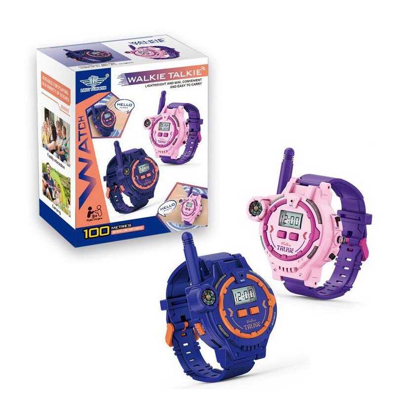 Рація LZ 060 A (120) 2 штуки, гумовий ремінець, підсвічування, компас, електронний годинник, вбудований акумулятор, USB-кабель, в коробці