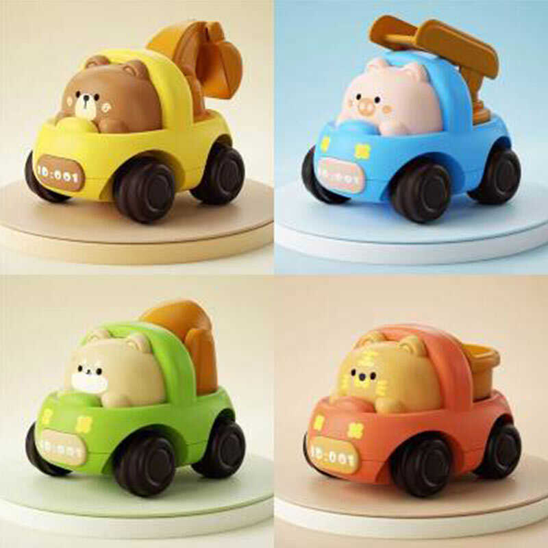 Машинка K 005 (400) 4 види, розмір: 8х6.5х7 см, інерція, в пакеті, ВИДАЄТЬСЯ МІКС