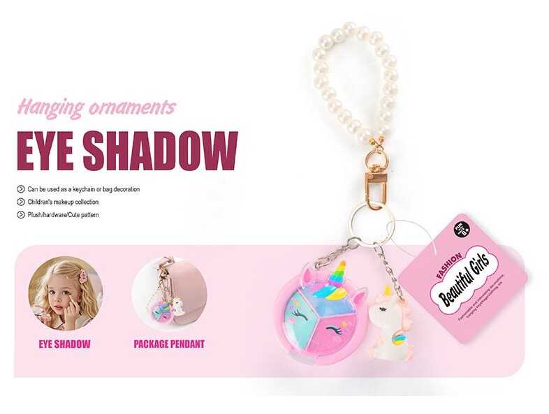 Брелок з косметикою 2617 E (360) ЦІНА ЗА 1 ШТУКУ, палетка з тінями, металеві кріплення, в пакеті 