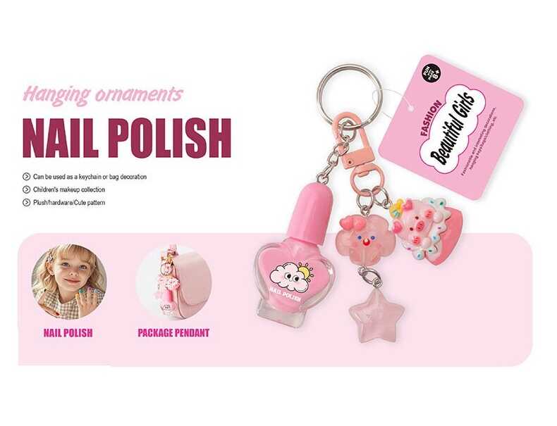 Брелок з косметикою 2617 J (360) ЦІНА ЗА 1 ШТУКУ, лак, металеві кріплення, в пакеті 