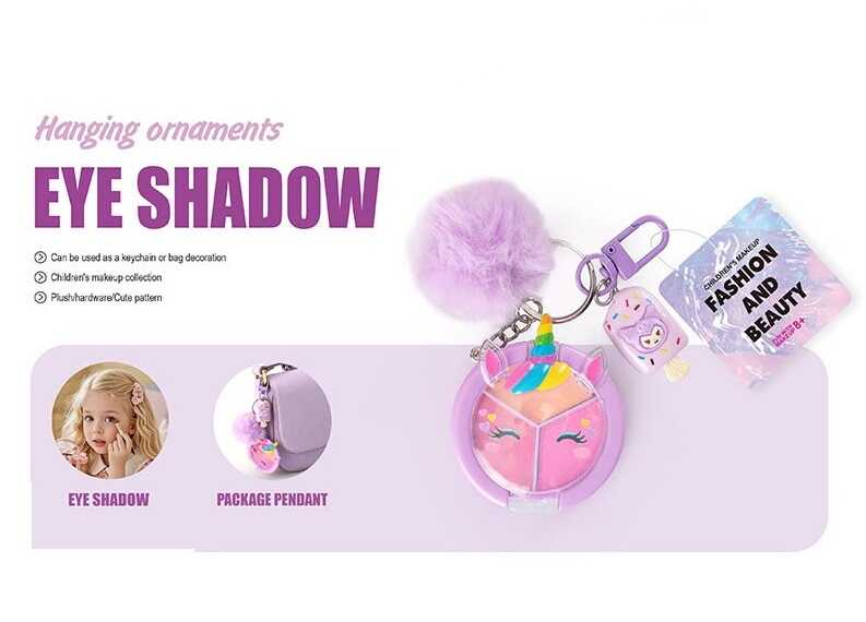 Брелок з косметикою 2617 L (360) ЦІНА ЗА 1 ШТУКУ, палетка з тінями, металеві кріплення, в пакеті