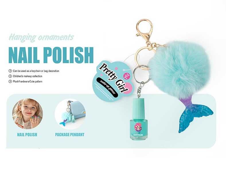 Брелок з косметикою 2617 T (360) ЦІНА ЗА 1 ШТУКУ, лак, металеві кріплення, в пакеті