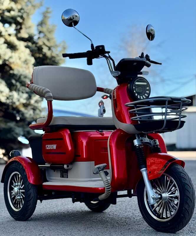 Електричний трицикл Corso «Power Jet» JT-611925 (1) + 1 ЯЩИК АКУМ, двигун 1200W, акумулятор 72V/23Ah графеновий, колеса 300-10, в коробці