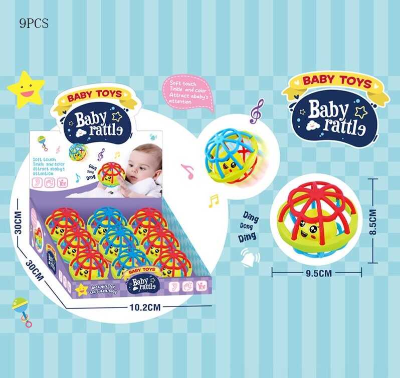 Набір брязкалець 6699-161 SF (36) ціна за 9 штук в блоці, в коробці