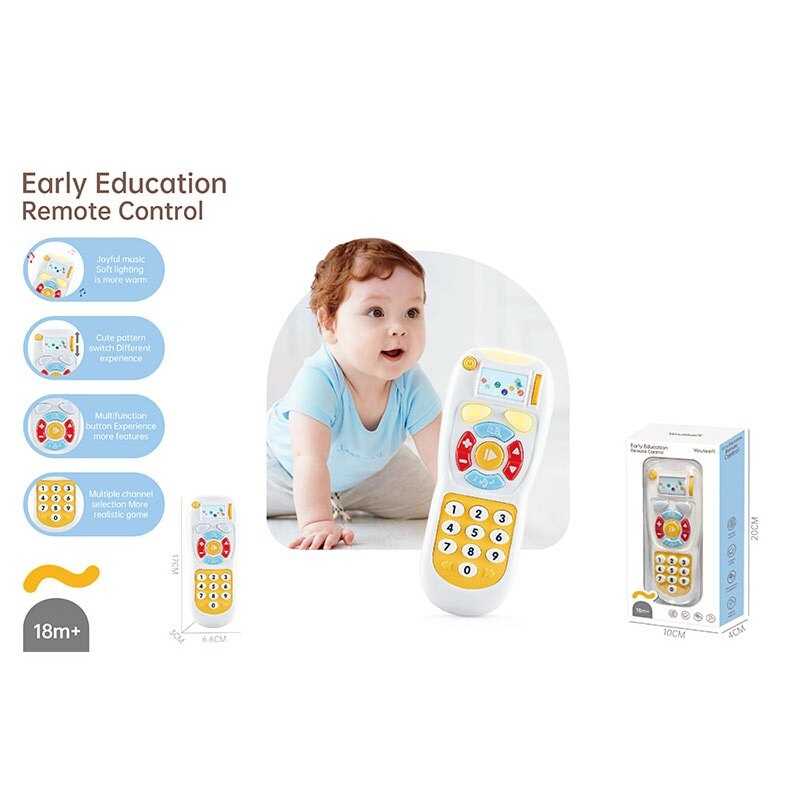 Пульт 6322 (72/2) звуки, пісні, мелодії, фрази англ. мовою, цифри, підсвічування, в коробці