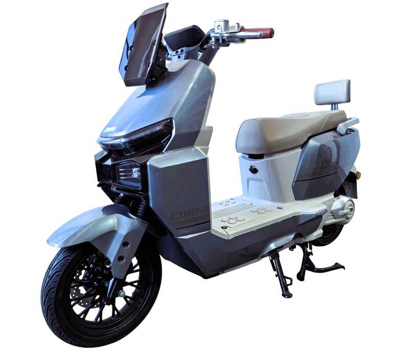 Електричний мопед Corso Dexter DX-516092 (1) + 1 ЯЩИК АКУМ, двигун 2000W, акумулятор графеновий 72V/35Ah, колеса 12``, в коробці