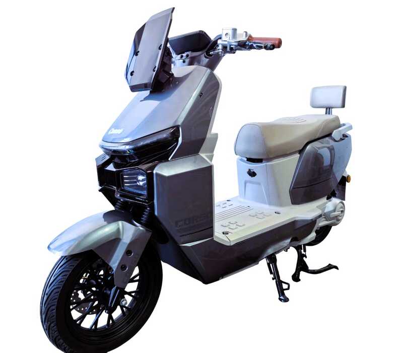 Електричний мопед Corso Dexter DX-491037 (1) + 1 ЯЩИК АКУМ, двигун 2000W, акумулятор графеновий 72V/35Ah, колеса 12``, в коробці