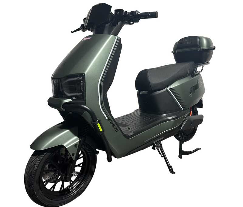 Електричний мопед Corso Grande GR-746079 (1) + 1 ЯЩИК АКУМ, двигун 2000W, акумулятор графеновий 72V/35Ah, колеса 12``, кофер, в коробці