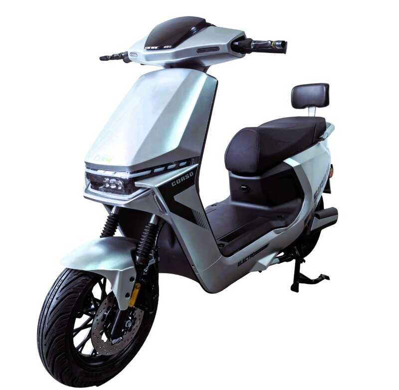 Електричний мопед Corso Sirius SR-316433 (1) + 1 ЯЩИК АКУМ, двигун 2000W, акумулятор графеновий 72V/35Ah, колеса 12``, в коробці
