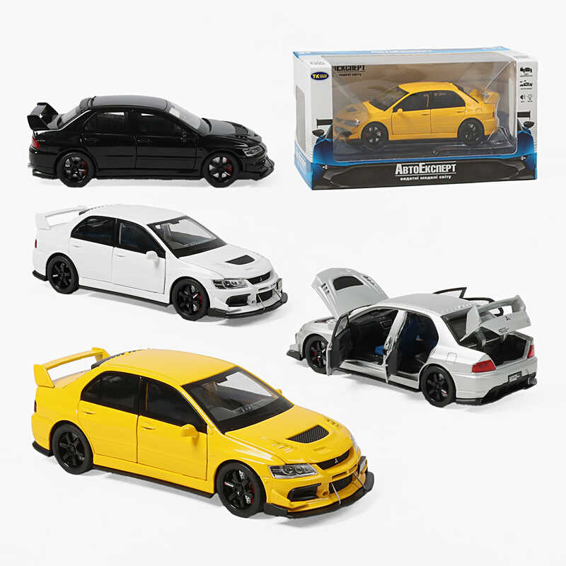 Машинка ТК-12263 (48/2) "Авто Експерт", 4 кольори, металопластик, 1:32, світло, звук, інерція, відчиняються двері, багажник, капот, 2 режими роботи: зі звуком / без, в коробці