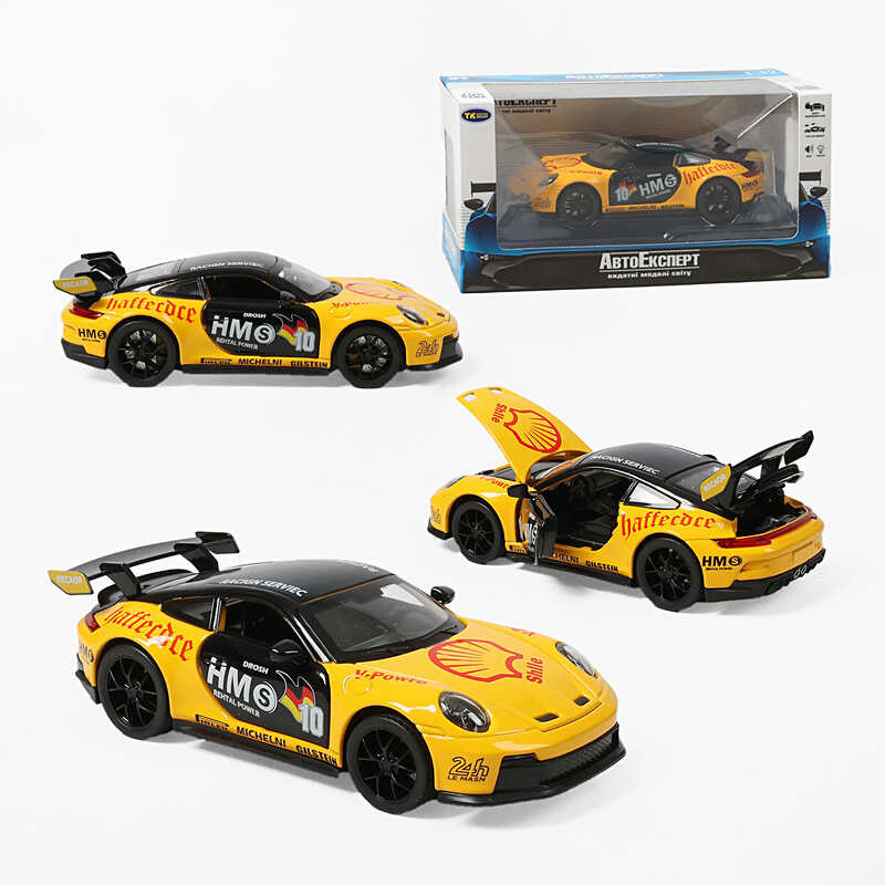 Машинка ТК-11356 (48) "Авто Експерт", металопластик, 1:32, світло, звук, інерція, відчиняються двері, багажник та капот, в коробці