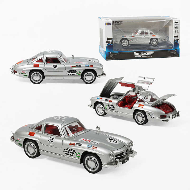 Машинка ТК-16449 (48) "Авто Експерт", металопластик, 1:32, світло, звук, інерція, відчиняються двері, багажник, капот, 2 режими роботи: зі звуком / без, в коробці