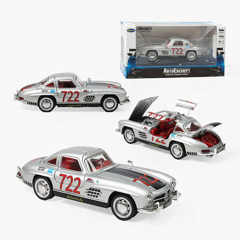 Машинка TK-10447 (48) "Авто Експерт", металопластик, 1:32, світло, звук, інерція, відчиняються двері, багажник, капот, 2 режими роботи: зі звуком / без, в коробці