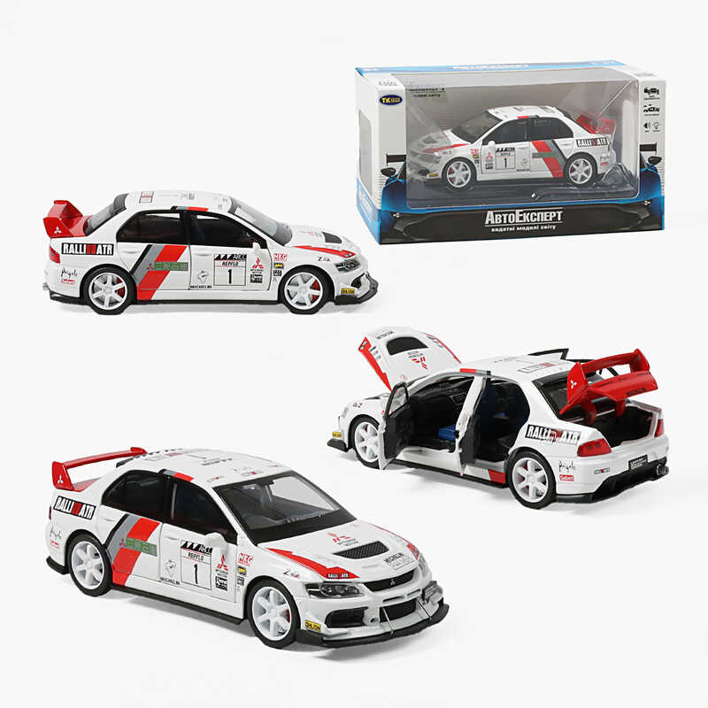Машинка TK-13970 (48/2) "Авто Експерт", металопластик, 1:32, світло, звук, інерція, відчиняються двері, багажник, капот, 2 режими роботи: зі звуком / без, в коробці