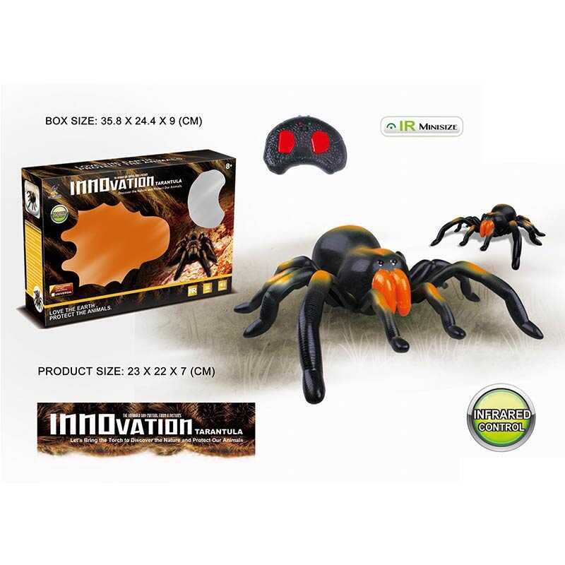 Павук на радіокеруванні 9986 (36)  “Тарантул”, від батарейок,  розмір: 22х23х7 см, пульт, рухомі лапки, в коробці