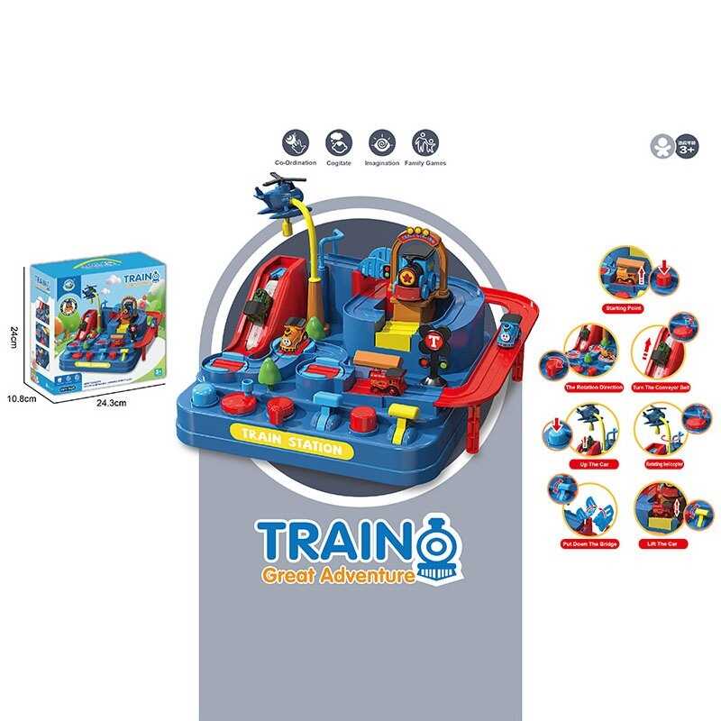 Трек 8608 (32) механічний принцип керування, 4 потяги, в коробці