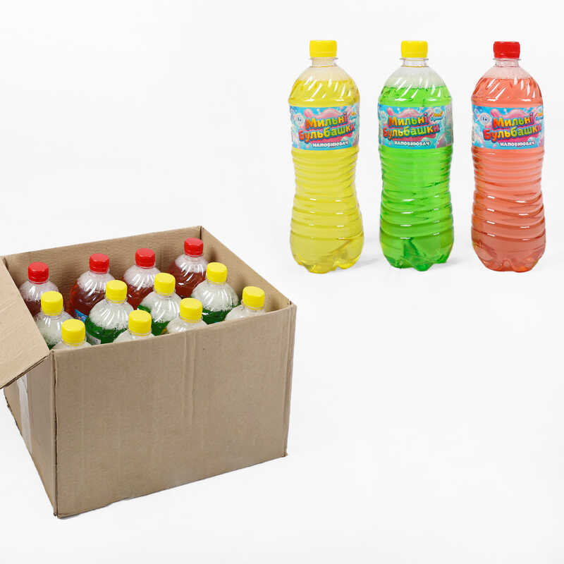 гр Наповнювач для мильних бульбашок 56139  (1) ЦІНА ЗА 12 ШТУК В УПАКОВЦІ 1000мл ароматизований "Пані Булька" 