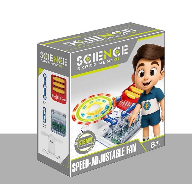 Електронний конструктор 3035 (72/2) підсвічування, вентилятор, в коробці