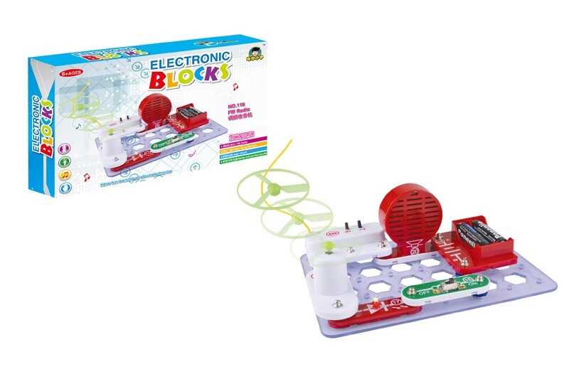 Електронний конструктор 116 (36/2) радіо, запускач, в коробці