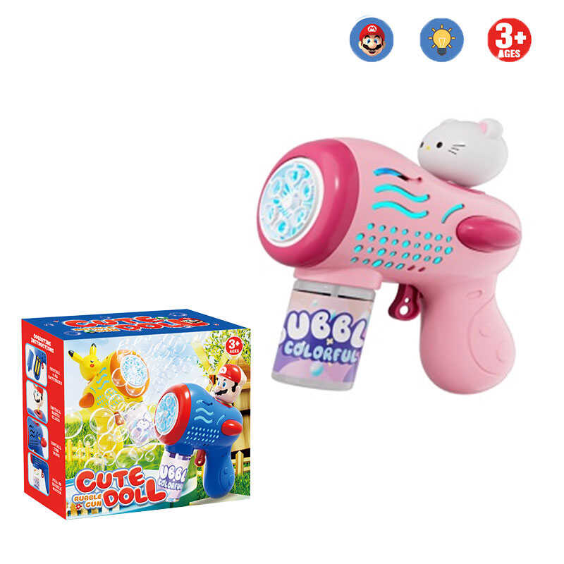 Мильні бульбашки H 058 Штрих=91405 (120) підсвічування, автоматична робота, пляшка з мильним розчином, довжина 13 см, в коробці