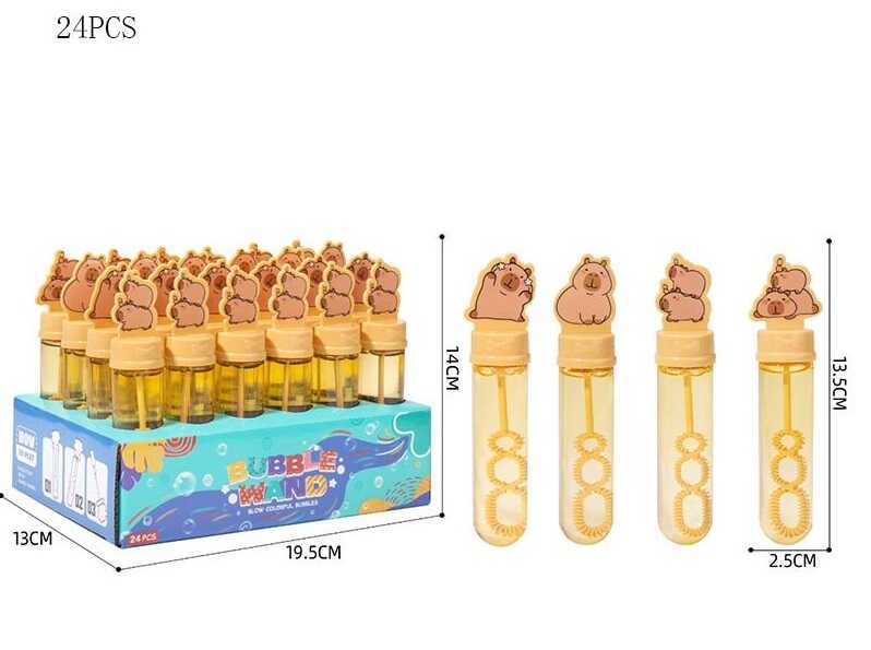 Мильні бульбашки 20588-1 B (18) ЦІНА ЗА 24 ШТУКИ В БЛОЦІ, “Капібара”, висота 13,5 см, в коробці