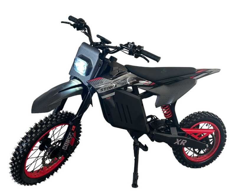 Діртбайк електричний Corso Storm E-2000 Pulse R-21649 (1) рама сталева, двигун 2000W, акумулятор літієвий 48V20.8AH, у коробці