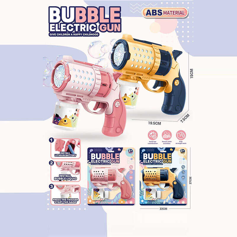 Пістолет з мильними бульбашками 10306 (72) 2 види, автоматичний принцип роботи, акумулятор 3.7 V, USB-кабель, підсвічування, на листі