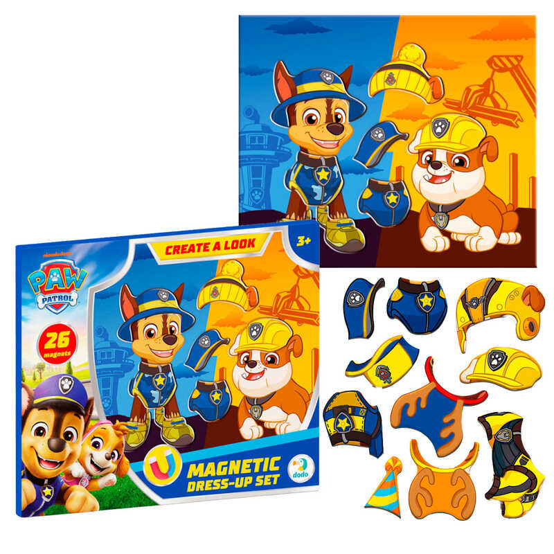 гр Магнітна гра одягалка "Гонщик і Кремез"  200698 (60) "Dodo", магнітна планшетка, 26 магнітів, в коробці