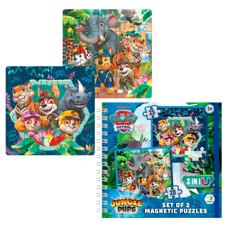 гр Магнітний пазл "Лапи джунглів" 200543 (60) "DoDo", 2в1, розмір пазла: 22х22 см, в коробці