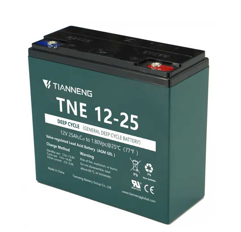 Аккумулятор свинцево-кислотний TNE 12-25 (TNE-72V-025) (1) напруга 12V25Ah