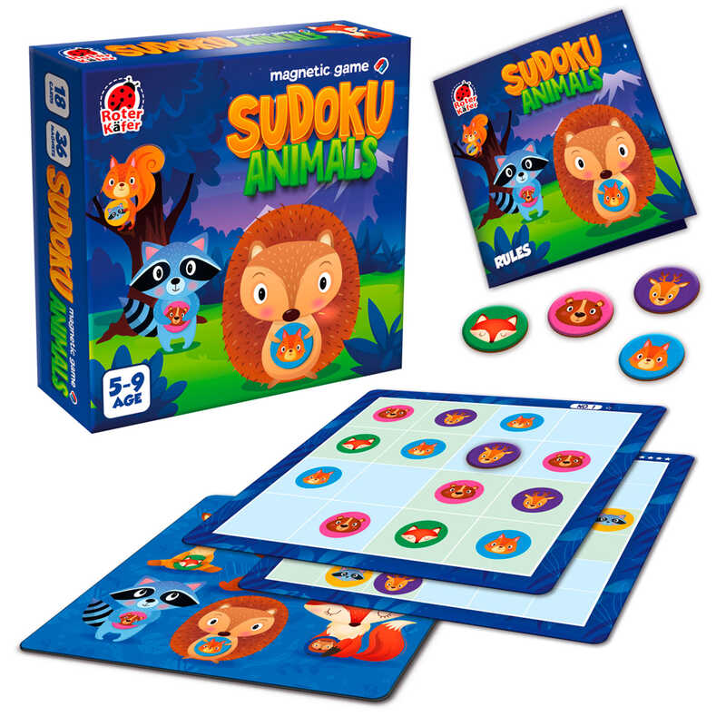 гр Магнітний набір RK2150-01 (12) "Vladi Toys", 2 варіанти гри, 36 магнітів, 18 карток із завданнями, в коробці