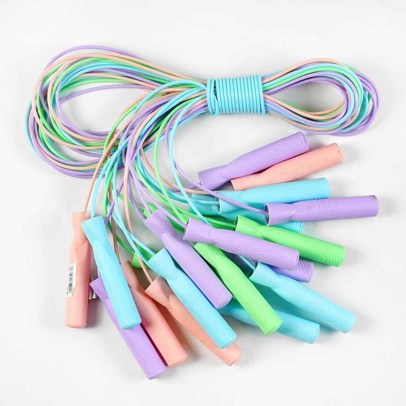 Скакалка C 64560 (40) довжина 2.7м, товщина 0.4мм, руків`я з підшипником, ЦІНА ЗА 9 ШТУК В СВЯЗЦІ