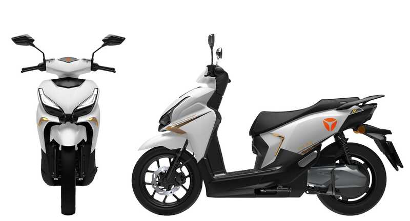 Електричний мопед Yadea Velax / 06127 (1) колір Білий, двигун 2000W, акумулятор літій-залізо-фосфатний 72V/30Ah, в коробці