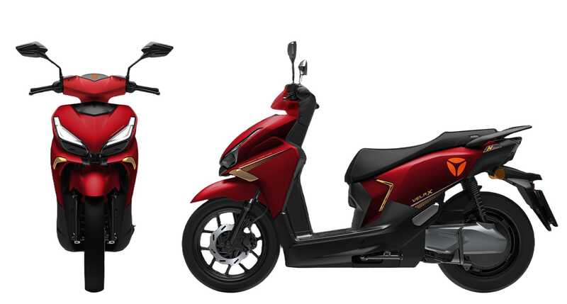 Електричний мопед Yadea Velax / 05604 (1) колір Червоний, двигун 2000W, акумулятор літій-залізо-фосфатний 72V/30Ah, в коробці